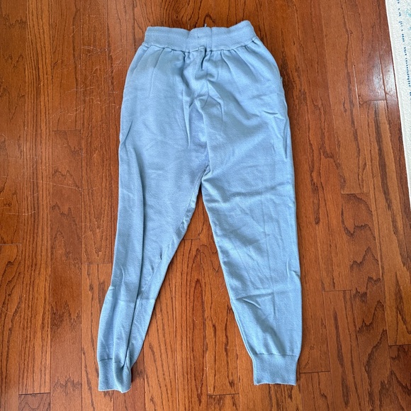 Zara Women’s Light Blue Knit Joggers - Picture 4 of 5